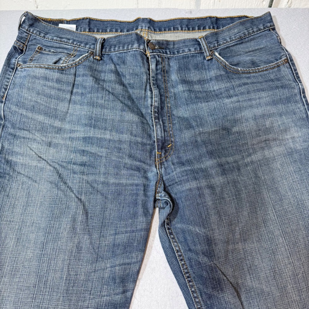 Levi Strauss 550 Relaxed Fit Jeans Mens‎ W46 L32 Blue Denim Distressed